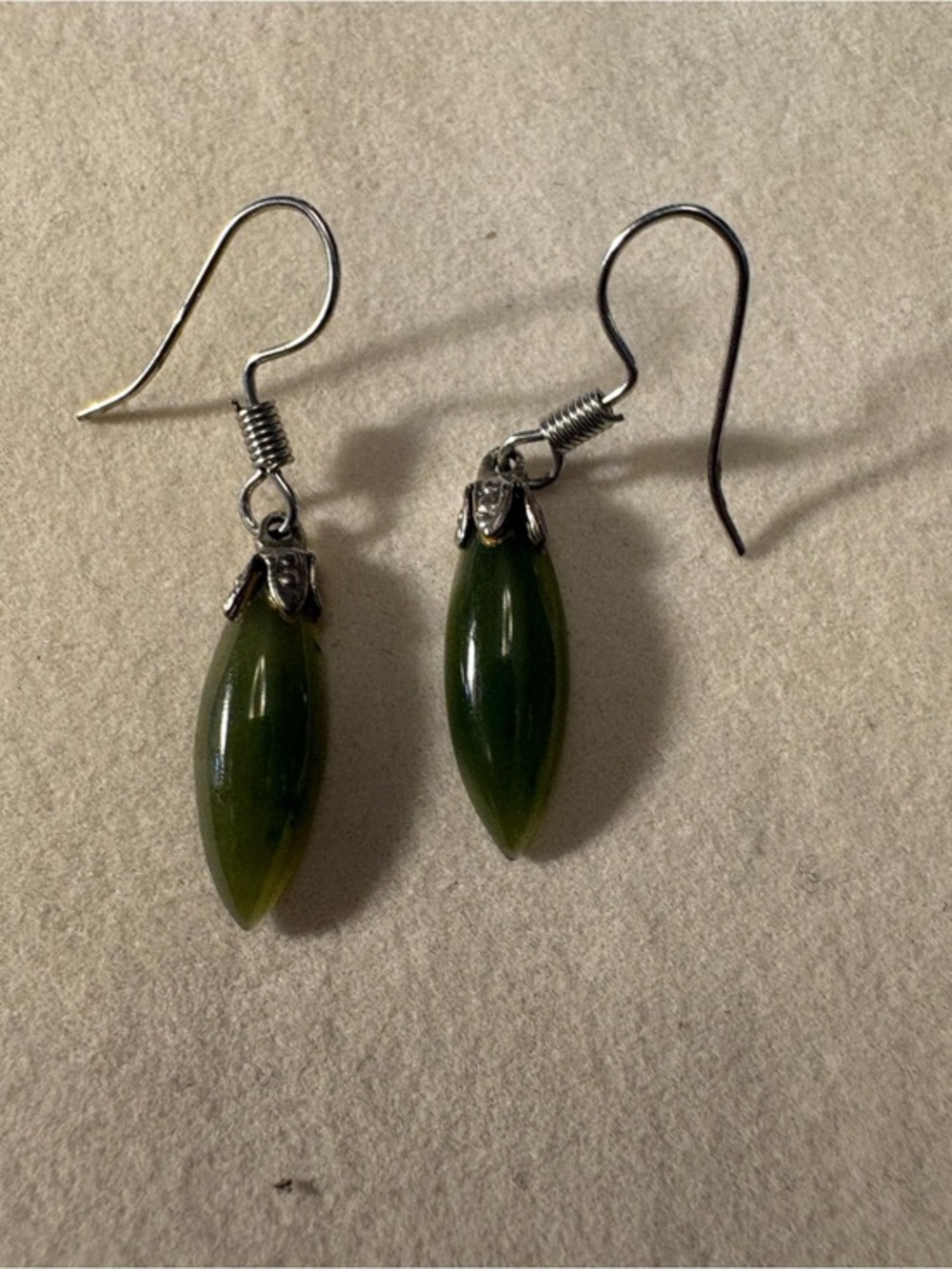 Jade Teardrop Dangle Earrings - Women Jewelry